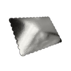 PZA BASE CARTON 45*45CM PLATEADA